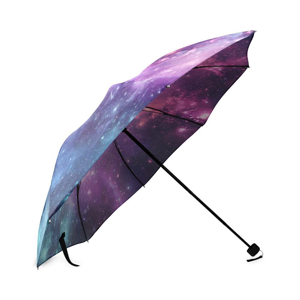 Galaxy Purple Stardust Space Print Foldable Umbrella-grizzshop
