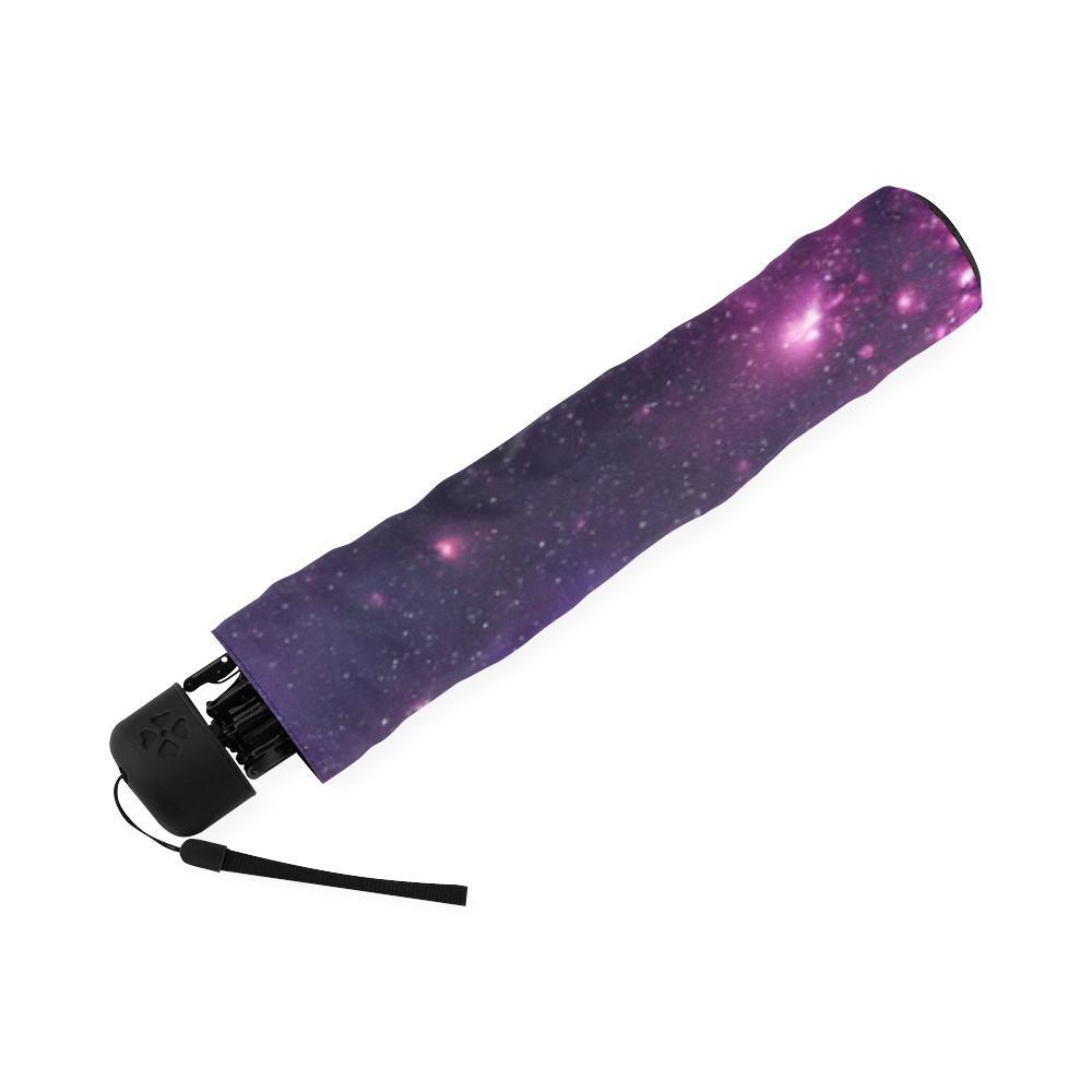 Galaxy Purple Stardust Space Print Foldable Umbrella-grizzshop