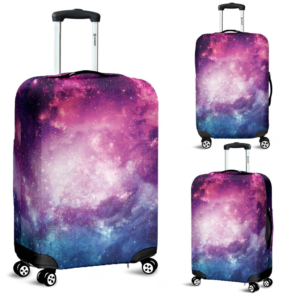 Galaxy Purple Stardust Space Print Luggage Cover Protector-grizzshop