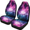 Galaxy Purple Stardust Space Print Universal Fit Car Seat Cover-grizzshop