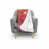 Galaxy Red Stardust Space Print Throw Blanket-grizzshop
