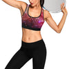 Load image into Gallery viewer, Galaxy Red Stardust Space Print Women Sports Bra-grizzshop
