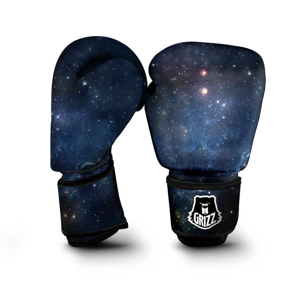 Galaxy Space Abstract Dark Print Boxing Gloves-grizzshop