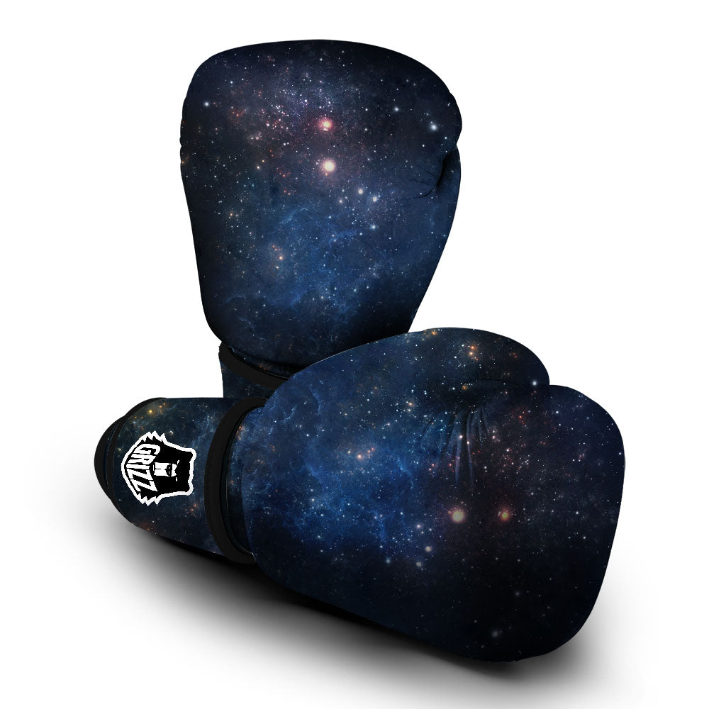 Galaxy Space Abstract Dark Print Boxing Gloves-grizzshop