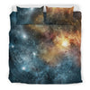 Galaxy Space Blue Stardust Print Duvet Cover Bedding Set-grizzshop