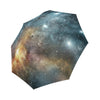 Galaxy Space Blue Stardust Print Foldable Umbrella-grizzshop