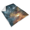 Galaxy Space Blue Stardust Print Throw Blanket-grizzshop