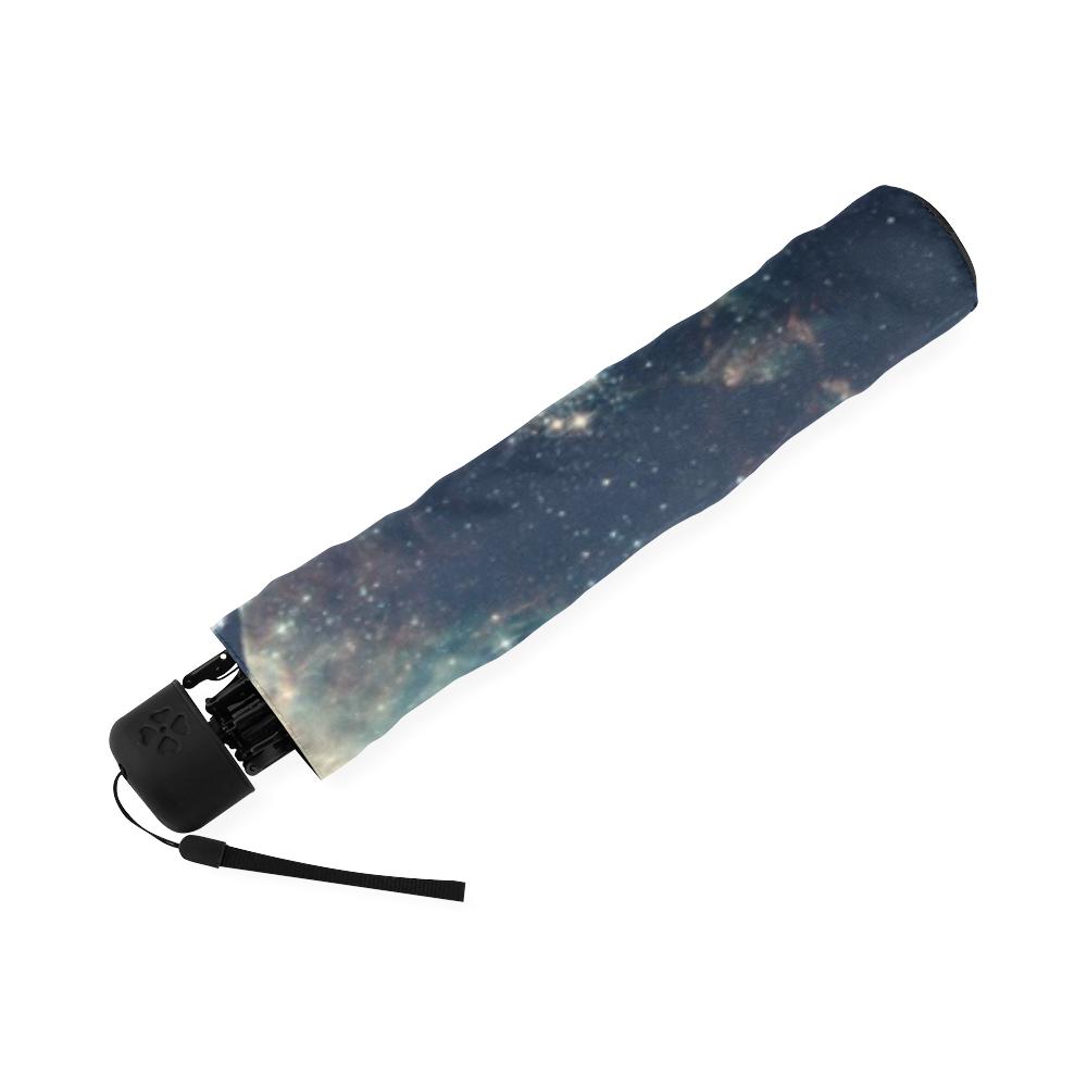 Galaxy Space Earth Print Foldable Umbrella-grizzshop
