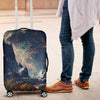 Galaxy Space Earth Print Luggage Cover Protector-grizzshop