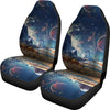 Galaxy Space Earth Print Universal Fit Car Seat Cover-grizzshop