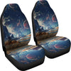 Galaxy Space Earth Print Universal Fit Car Seat Cover-grizzshop