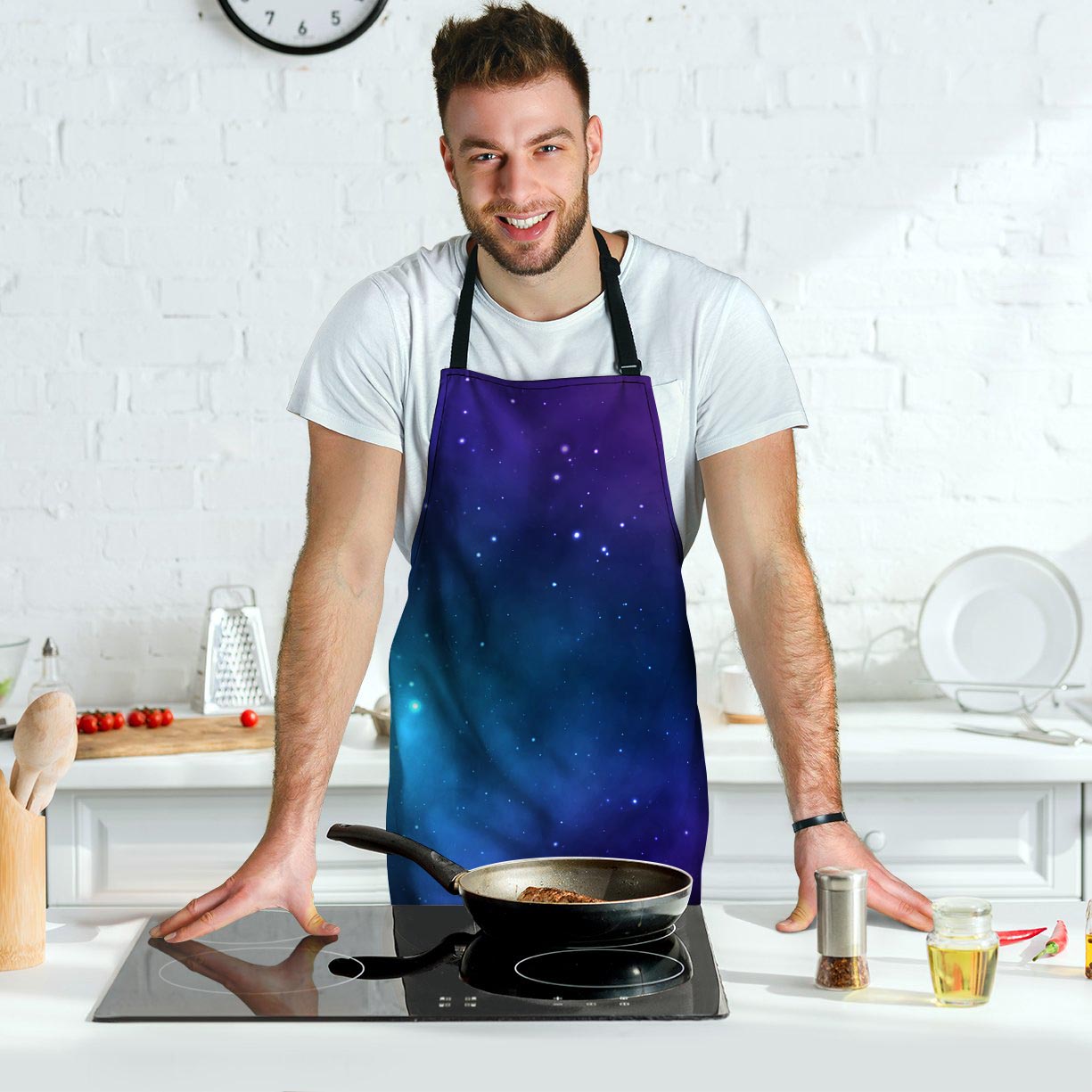 Galaxy Space Men's Apron-grizzshop