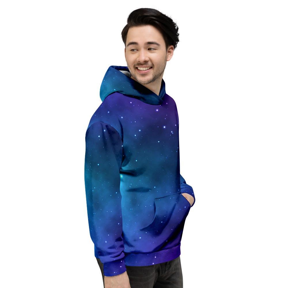 Galaxy Space Men's Hoodie-grizzshop