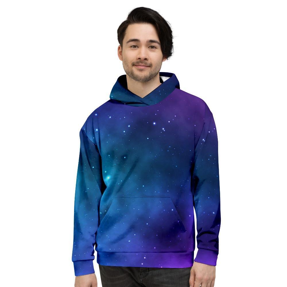 Galaxy Space Men's Hoodie-grizzshop