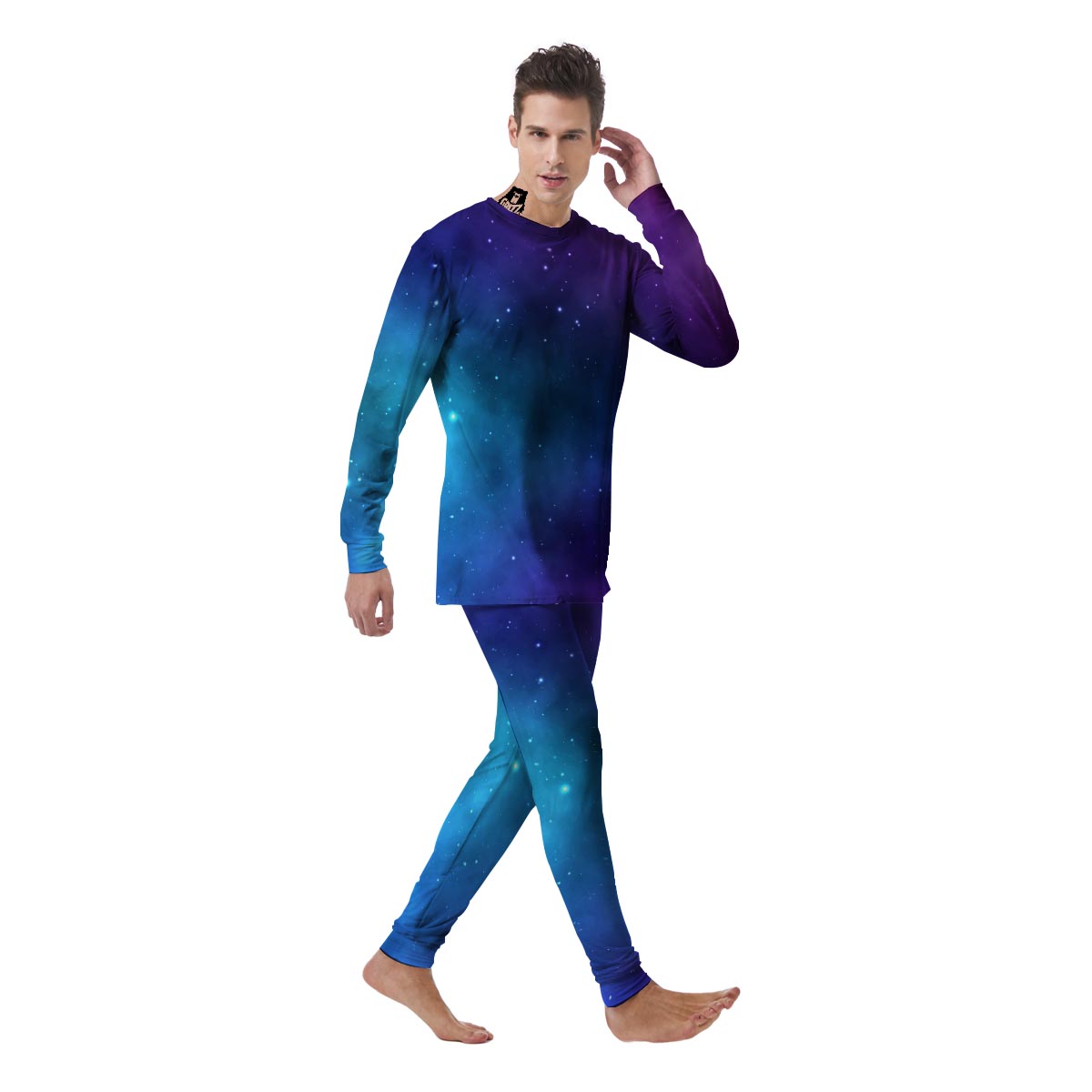 Galaxy Space Men's Pajamas-grizzshop