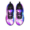 Galaxy Space Purple Bursting Print Black Sneaker-grizzshop