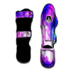 Galaxy Space Purple Bursting Print Muay Thai Shin Guards-grizzshop