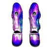 Galaxy Space Purple Bursting Print Muay Thai Shin Guards-grizzshop