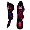 Galaxy Space Purple Dark Print Muay Thai Shin Guards-grizzshop