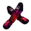 Galaxy Space Purple Dark Print Muay Thai Shin Guards-grizzshop