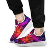 Galaxy Space Purple Dark Print White Athletic Shoes-grizzshop