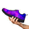 Galaxy Space Purple Nebula Cloud Print Black Sneaker-grizzshop