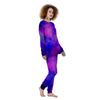 Galaxy Space Purple Nebula Cloud Print Women's Pajamas-grizzshop