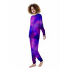 Galaxy Space Purple Nebula Cloud Print Women's Pajamas-grizzshop