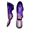 Galaxy Space Purple Stardust Cloud Print Muay Thai Shin Guards-grizzshop