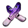 Galaxy Space Purple Stardust Cloud Print Muay Thai Shin Guards-grizzshop