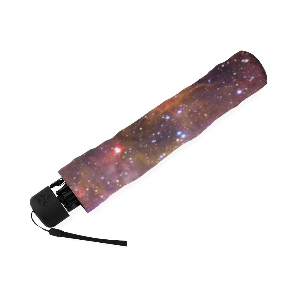 Galaxy Space Purple Stardust Print Foldable Umbrella-grizzshop