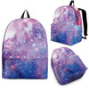 Galaxy Space Purple Stardust Print Premium Backpack-grizzshop