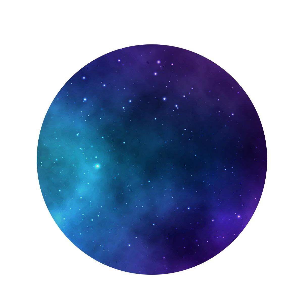 Galaxy Space Round Rug-grizzshop