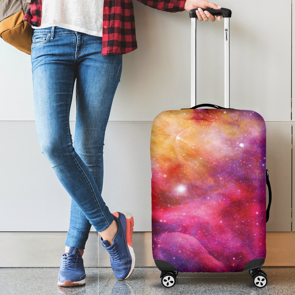 Galaxy Space Stardust Print Luggage Cover Protector-grizzshop