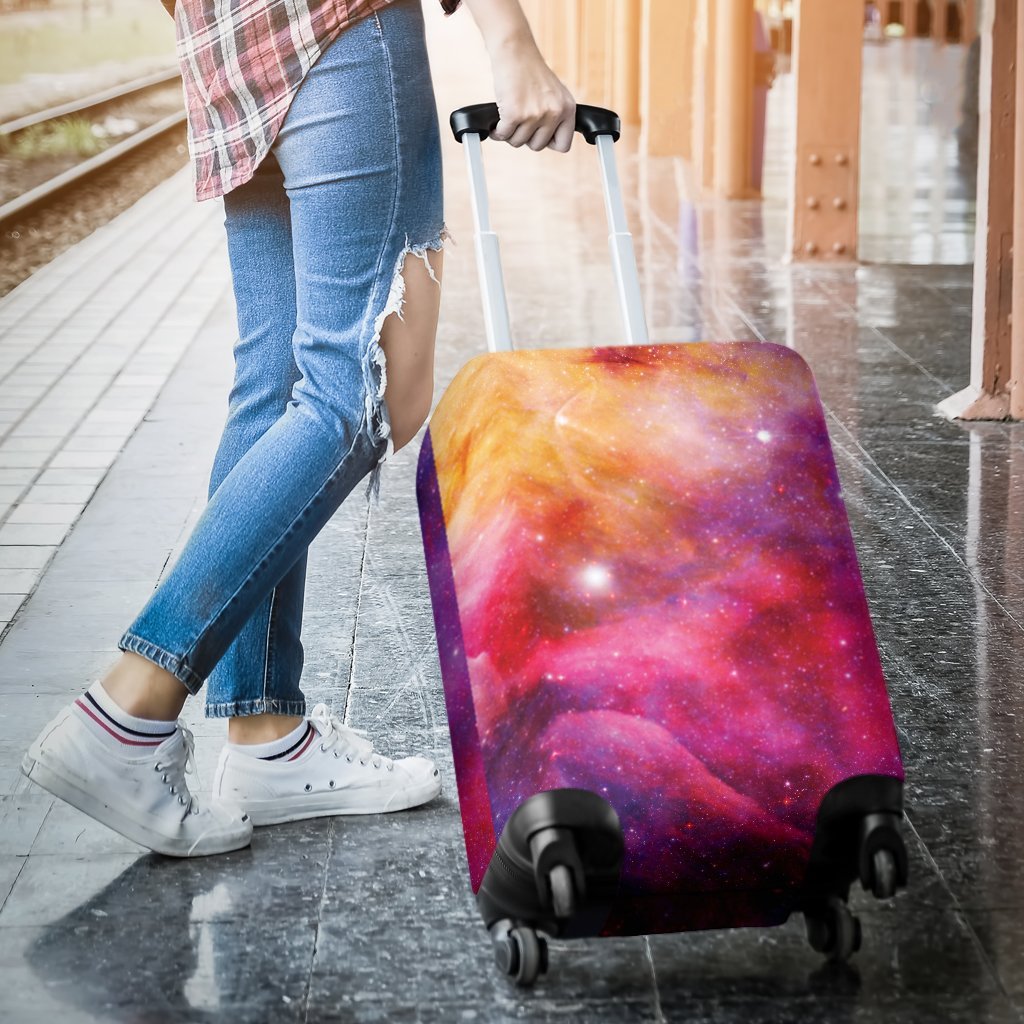 Galaxy Space Stardust Print Luggage Cover Protector-grizzshop