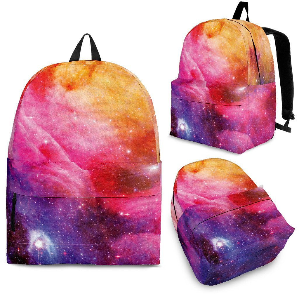 Galaxy Space Stardust Print Premium Backpack-grizzshop