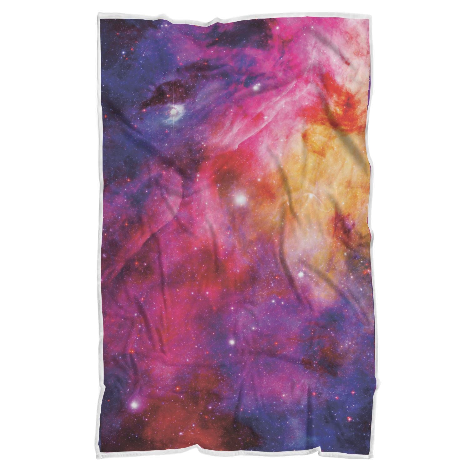 Galaxy Space Stardust Print Throw Blanket-grizzshop