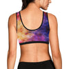 Galaxy Space Stardust Print Women Sports Bra-grizzshop