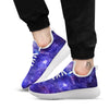 Galaxy Space Starfield Nebula Print White Athletic Shoes-grizzshop