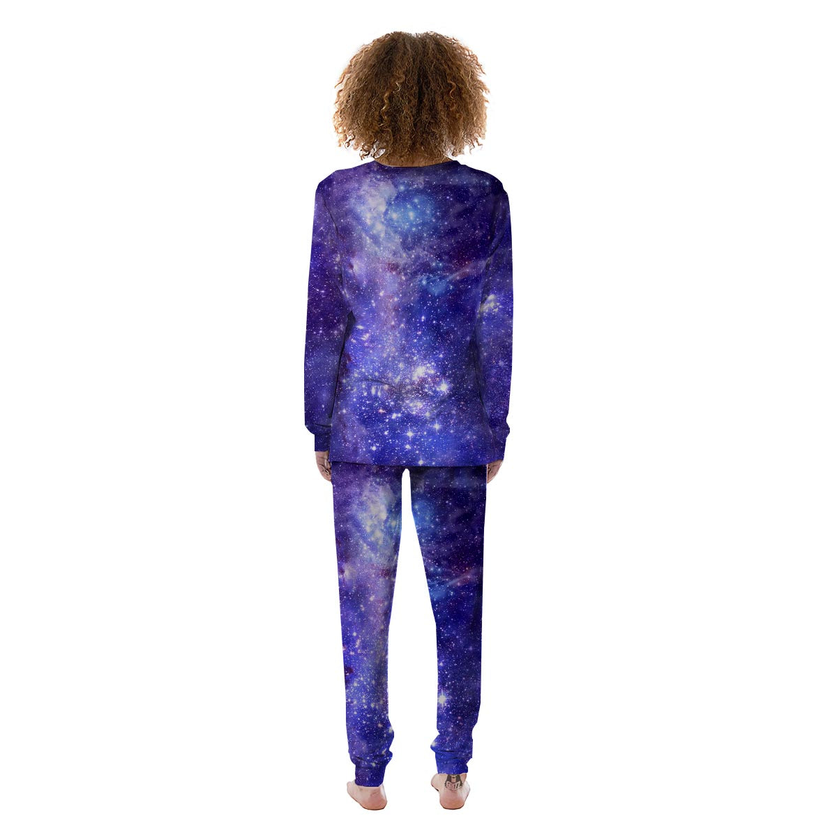 Galaxy Space Starfield Nebula Print Women's Pajamas-grizzshop