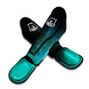 Galaxy Space Teal Stardust Print Muay Thai Shin Guards-grizzshop