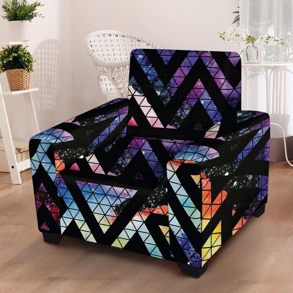 Galaxy Space Triangle Armchair Cover-grizzshop