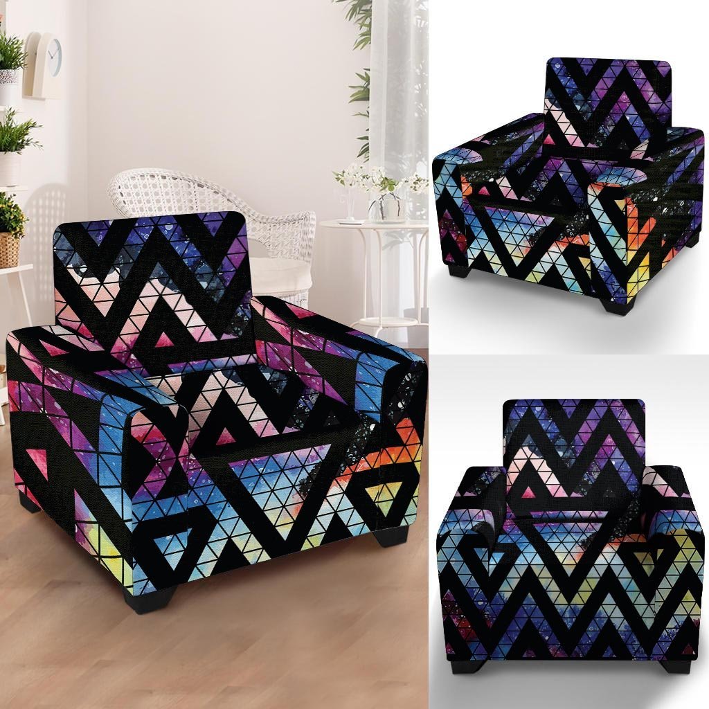 Galaxy Space Triangle Armchair Cover-grizzshop