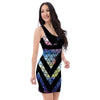 Galaxy Space Triangle Bodycon Dress-grizzshop