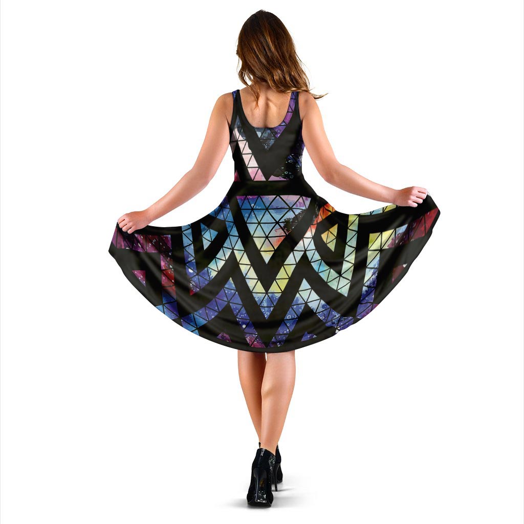 Galaxy Space Triangle Dress-grizzshop