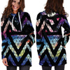 Galaxy Space Triangle Hoodie Dress-grizzshop