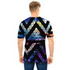 Galaxy Space Triangle Men T Shirt-grizzshop