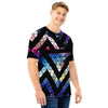 Galaxy Space Triangle Men T Shirt-grizzshop