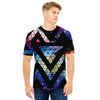 Galaxy Space Triangle Men T Shirt-grizzshop