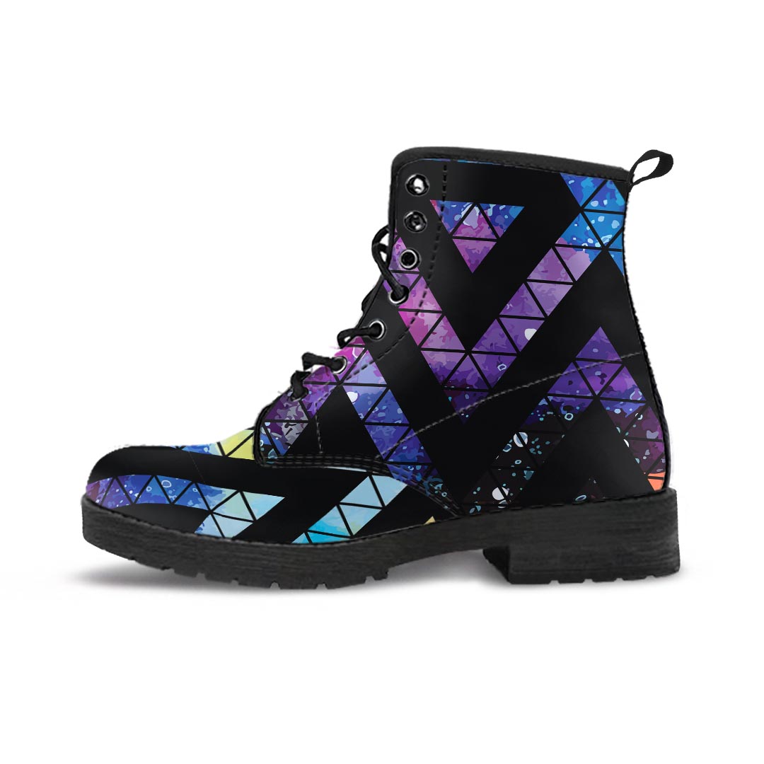 Galaxy Space Triangle Men's Boots-grizzshop